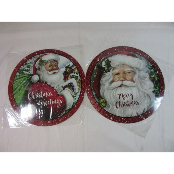 Lot of 5 Christmas Metal Wreath Signs Brand New Wreath Decor Holiday Decor - Picture 3 of 4